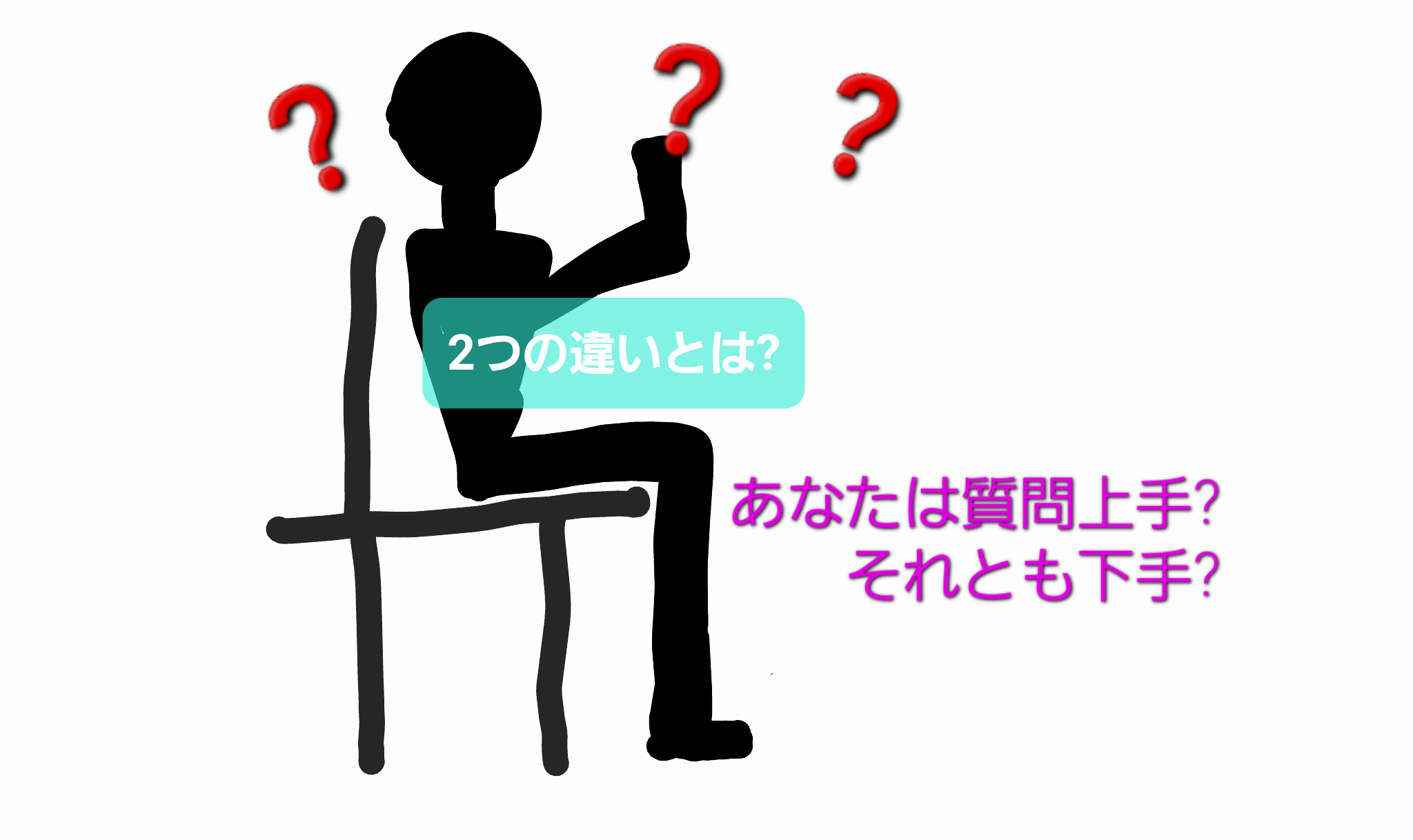 質問が上手な人と下手な人の違いとは