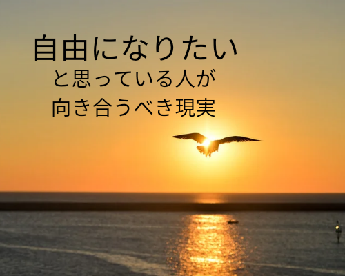 自由になりたい人が向き合うべき現実とは