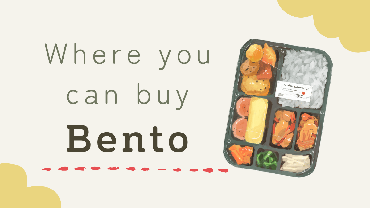 Where you can buy bento